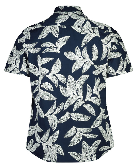 Palm Leaves Printed Short Sleeve Shirt Edgars