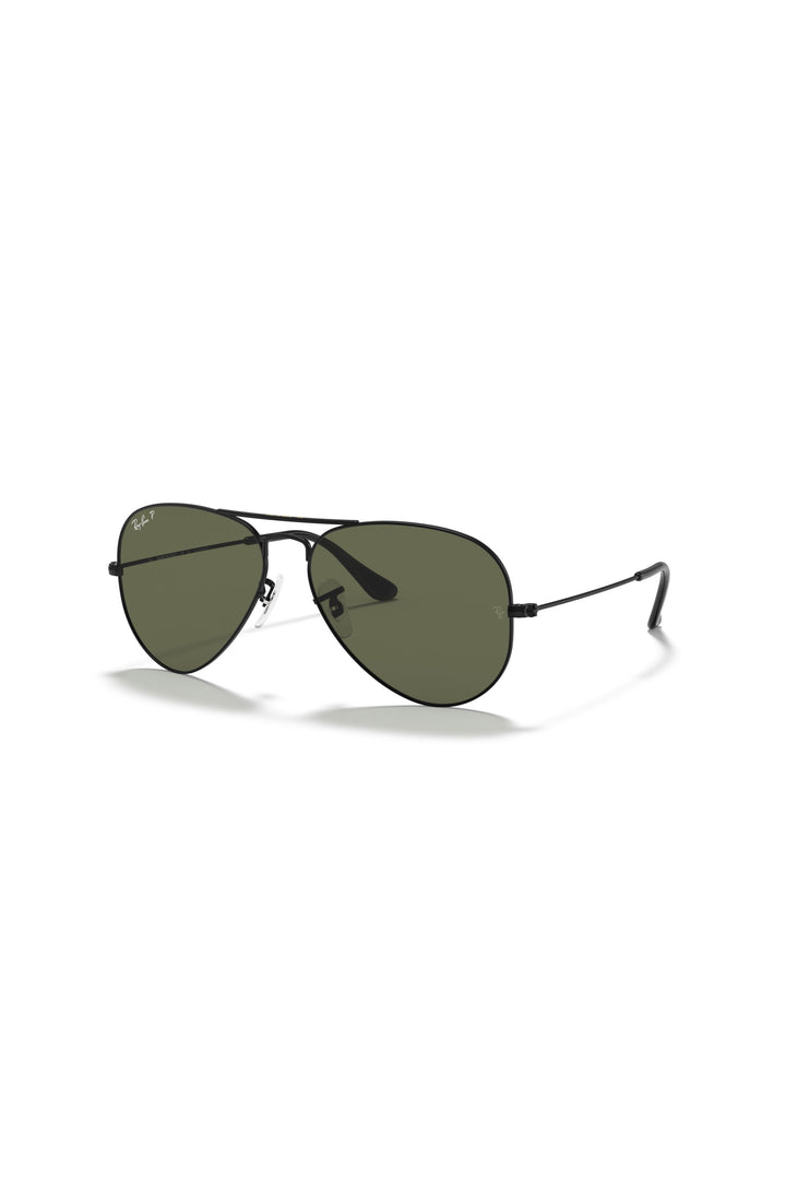 Aviator Sunglasses - Black/Green