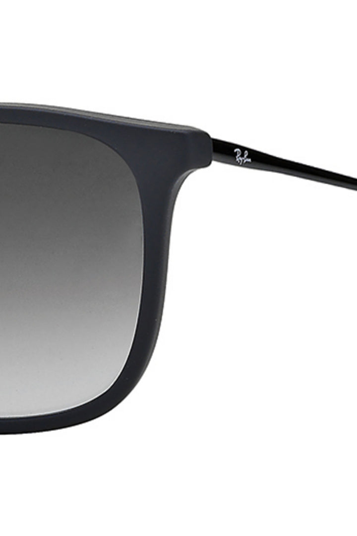 Chris Light Grey Gradient Sunglasses - Black