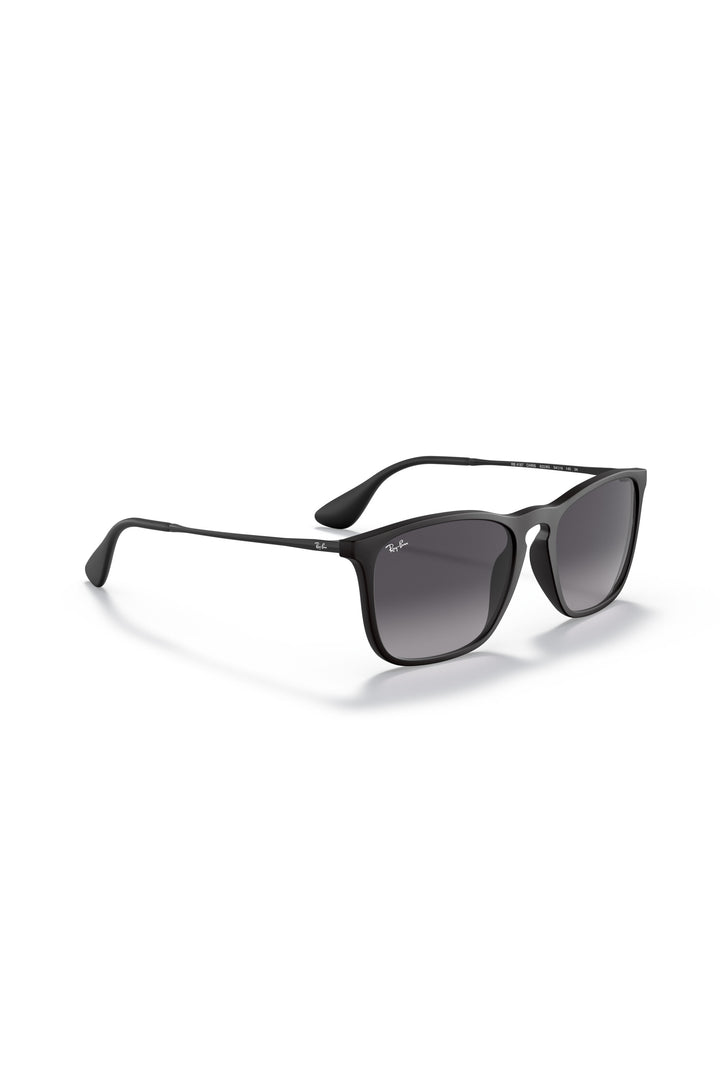 Chris Light Grey Gradient Sunglasses - Black