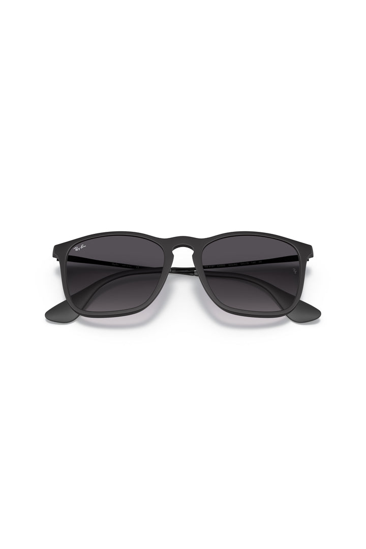 Chris Light Grey Gradient Sunglasses - Black