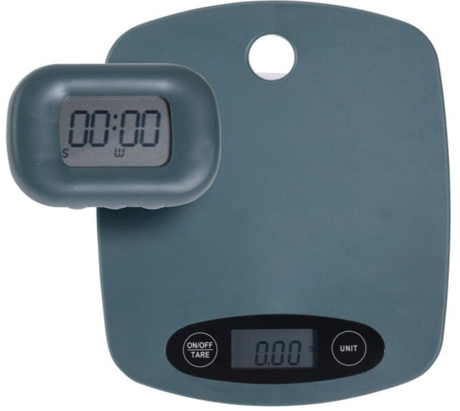 Kitchen Scale And Timer - Blue