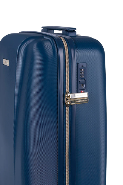 Nouveau 4 Wheel Trolley Case Luggage - Blue