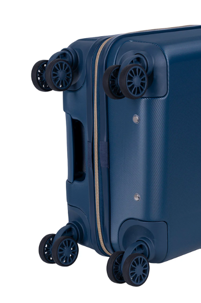 Nouveau 4 Wheel Trolley Case Luggage - Blue