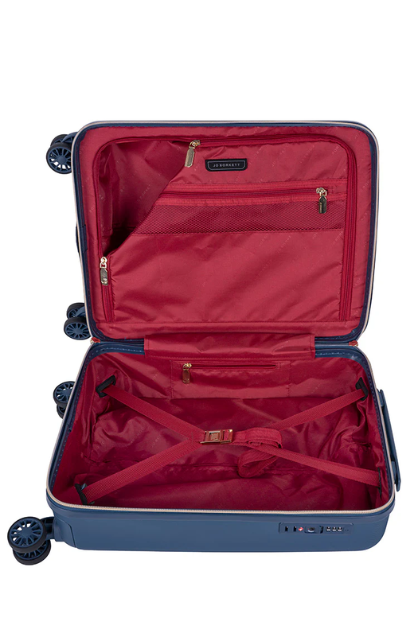 Nouveau 4 Wheel Trolley Case Luggage - Blue