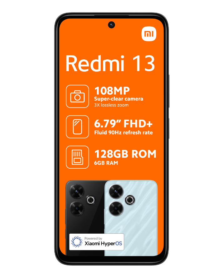 Redmi 13 128GB Dual Sim Black Cellphone