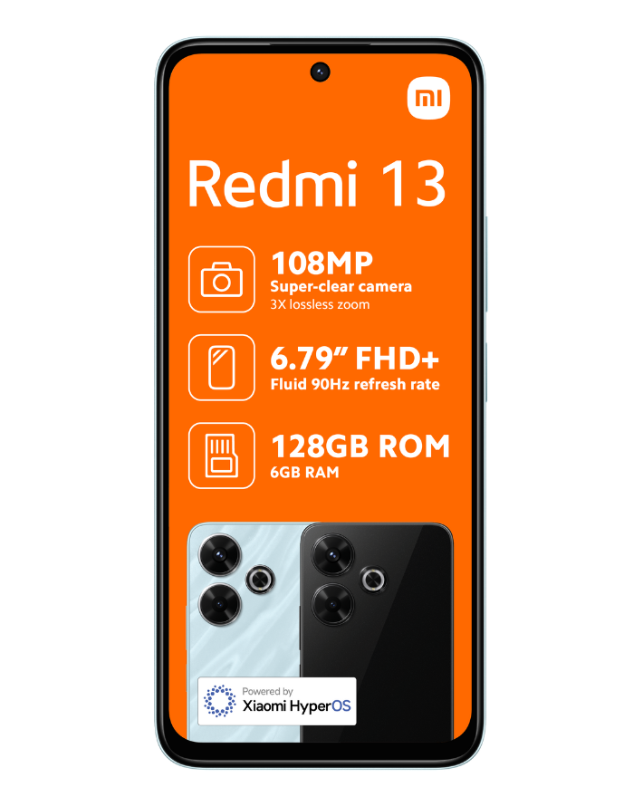 Redmi 13 128GB Dual Sim Blue Cellphone