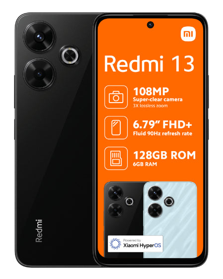 Redmi 13 128GB Dual Sim Black Cellphone