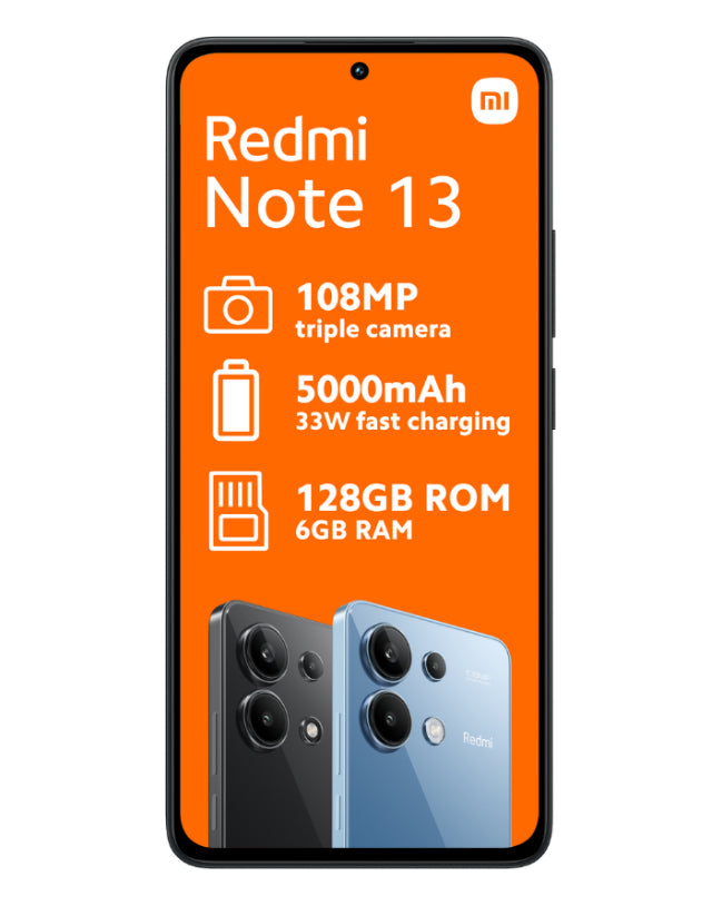 Redmi Note 13 128GB Dual Sim Black Cellphone