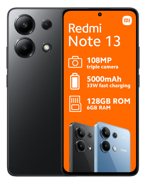 Redmi Note 13 128GB Dual Sim Black Cellphone