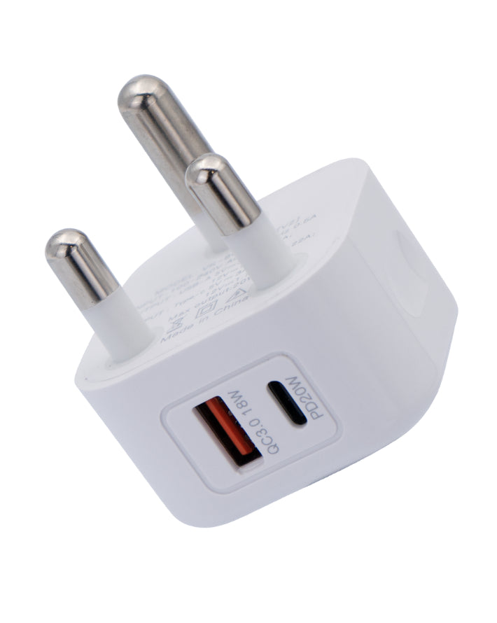 Robust 3-Pin SA 20W PD Charging Plug