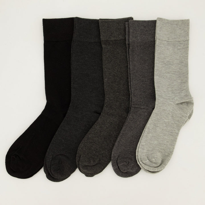 Mens - 5 Pack Anklet Socks - Grey