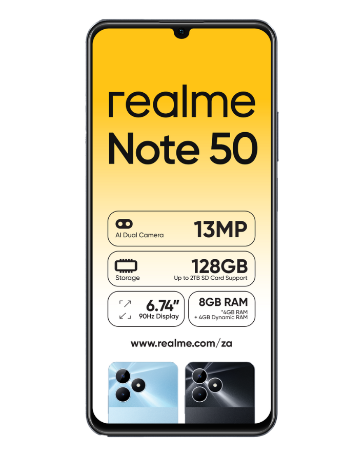 Note 50 128GB Dual Sim Black Cellphone