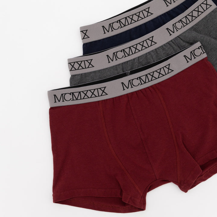 Men's 3 Pack Plain Trunk