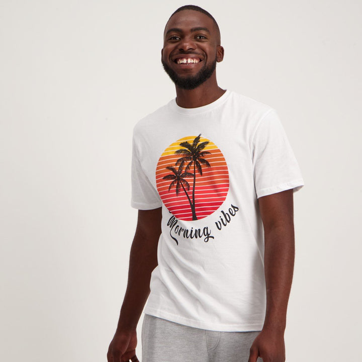 Men's Morning Vibes Tee - Cream