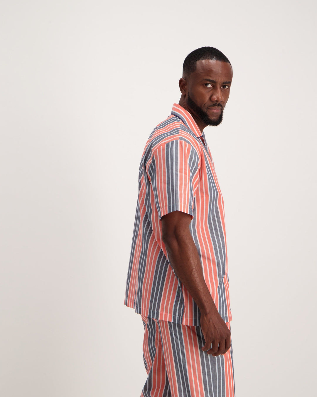 Men's Summer Woven  PJ-Coral