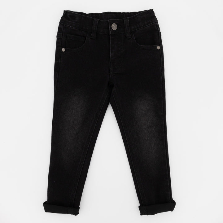 Pre-Girls Black Skinny Denim Jean