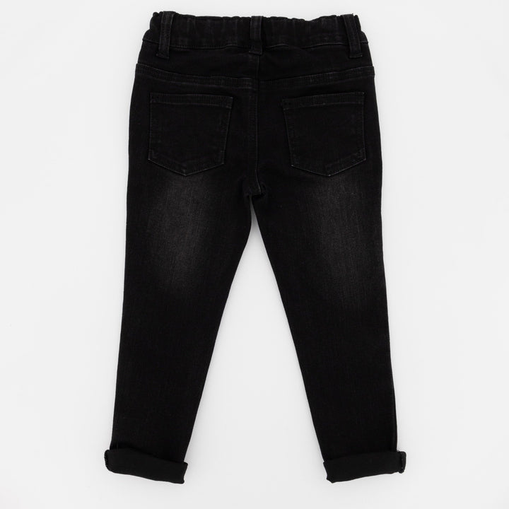 Pre-Girls Black Skinny Denim Jean