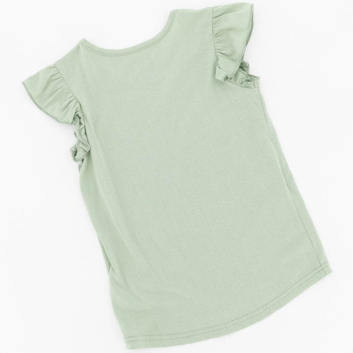 Pre-Girls Butterfly Printed Tee - Mint