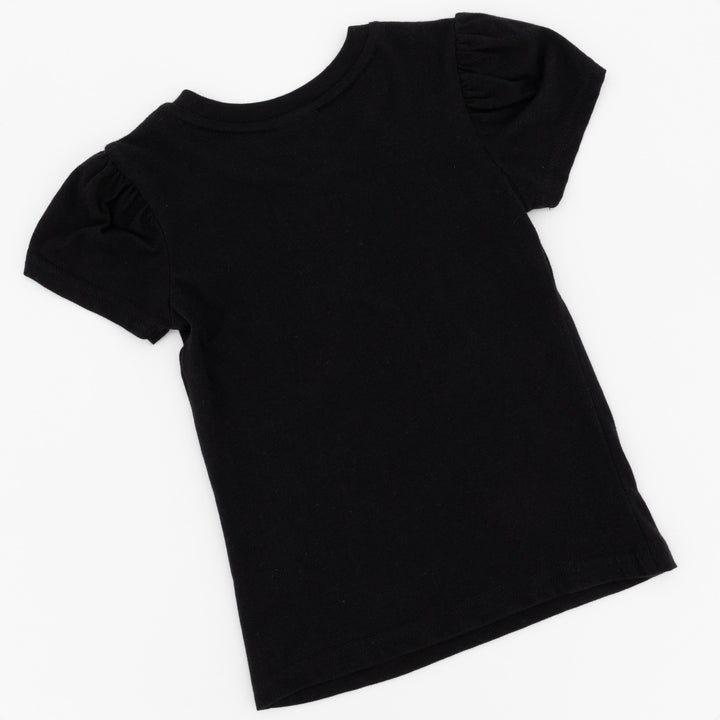 Pre-Girls Basic Tee-Black