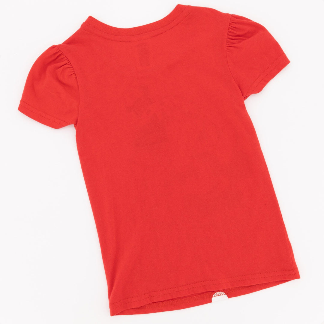 Pre-Girls Basic Tee-Red