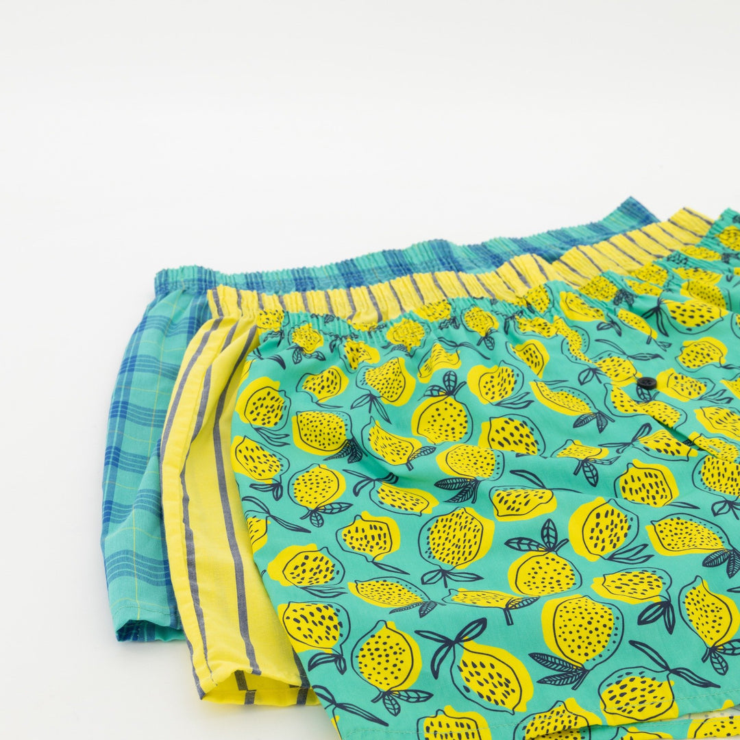 Men's 3 Pack Lemon Boxer - Yellow