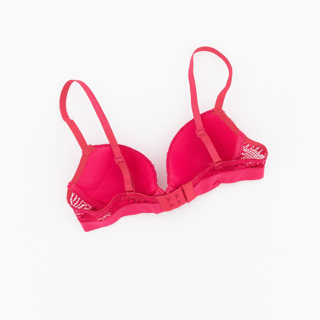 Ladies Lace T-Shirt Bra - Berry