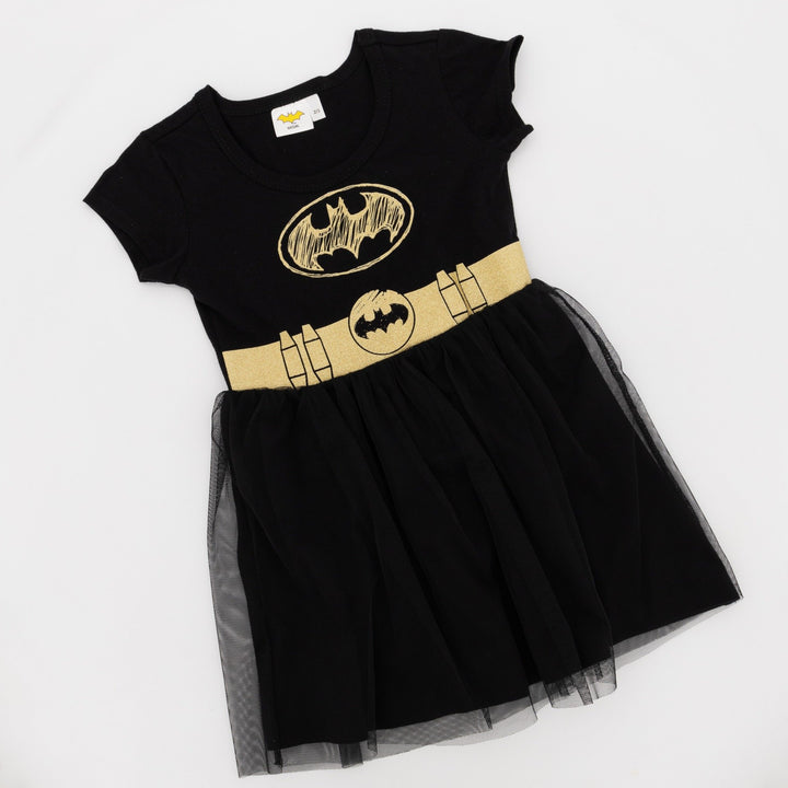 Pre-Girls Batgirl Tuille Dress - Black