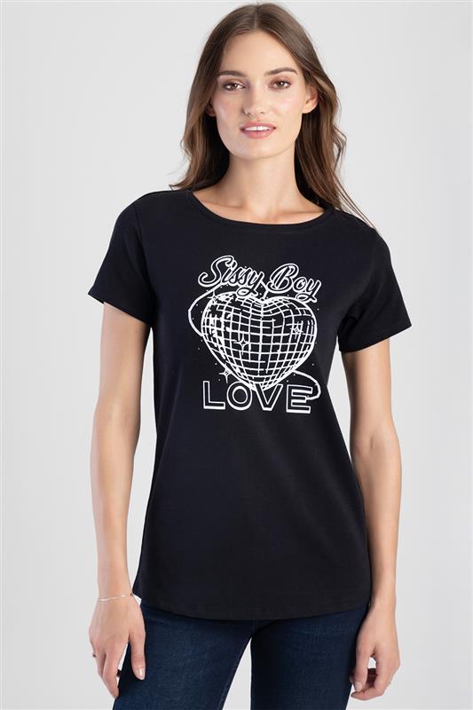 Love Heart Tee - Black