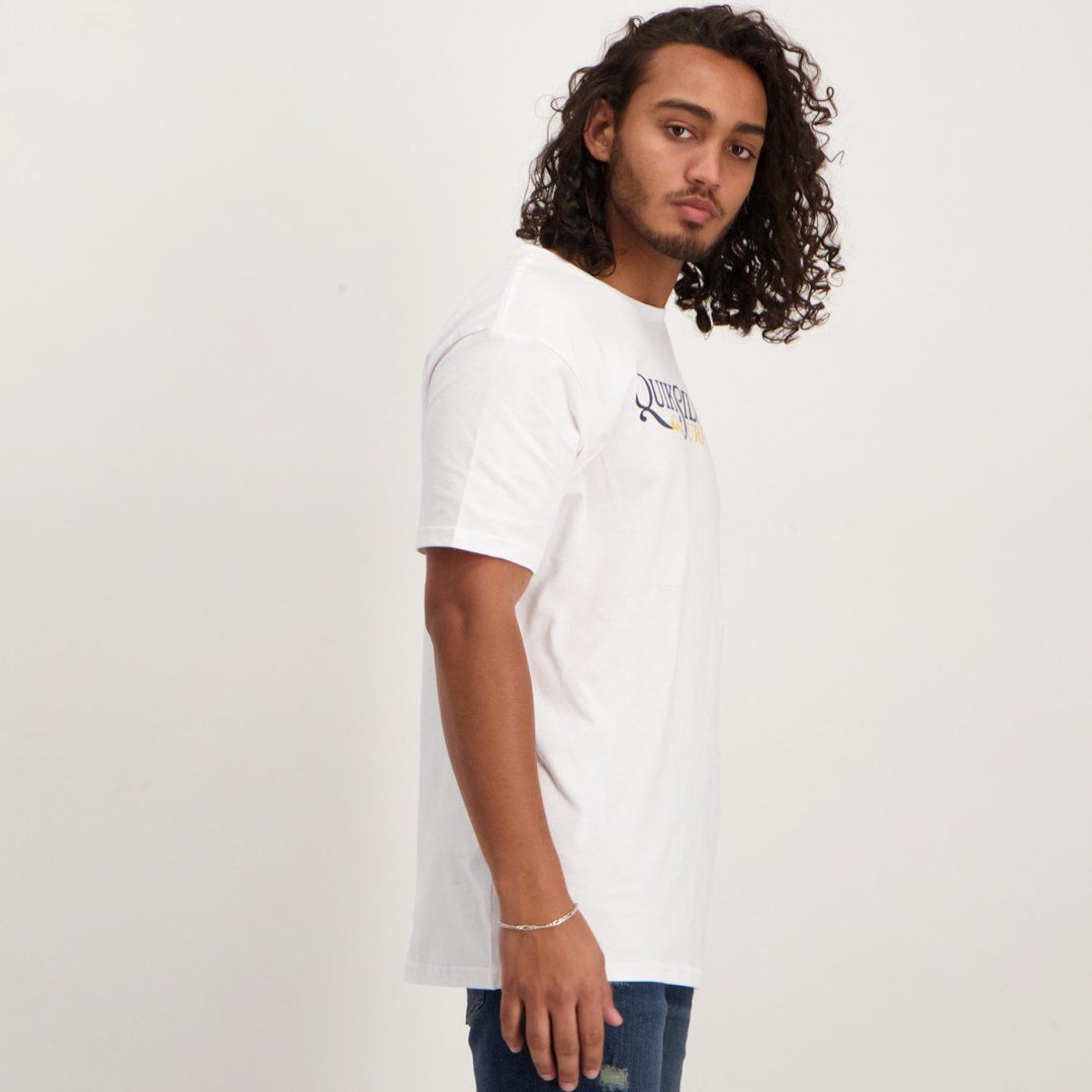 Men's Denial Twist Tee-Wht-White