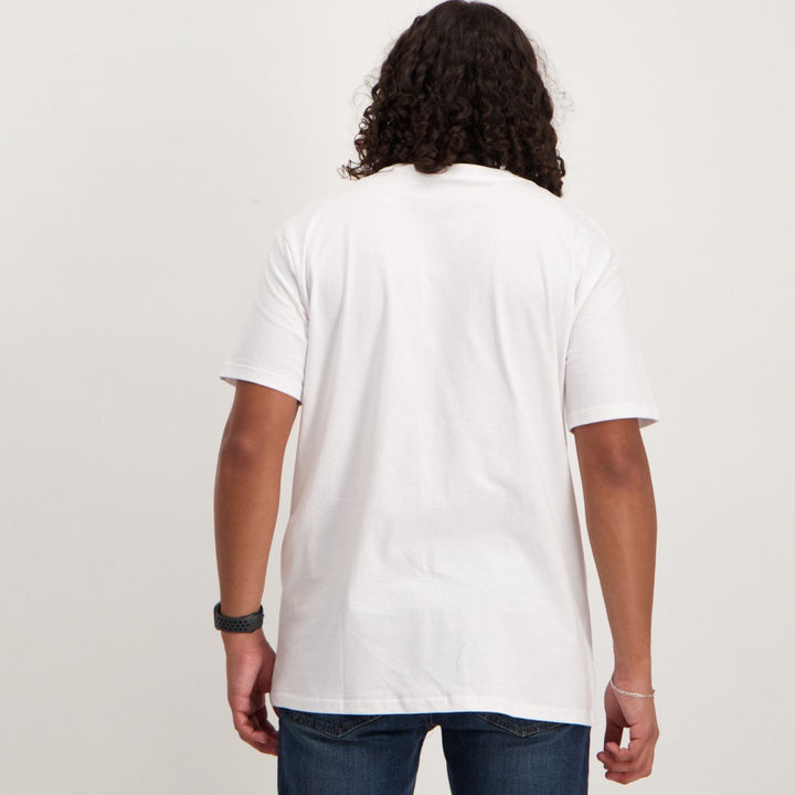 Men's Denial Twist Tee-Wht-White