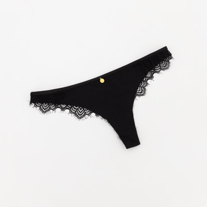 Ladies Thong - Black