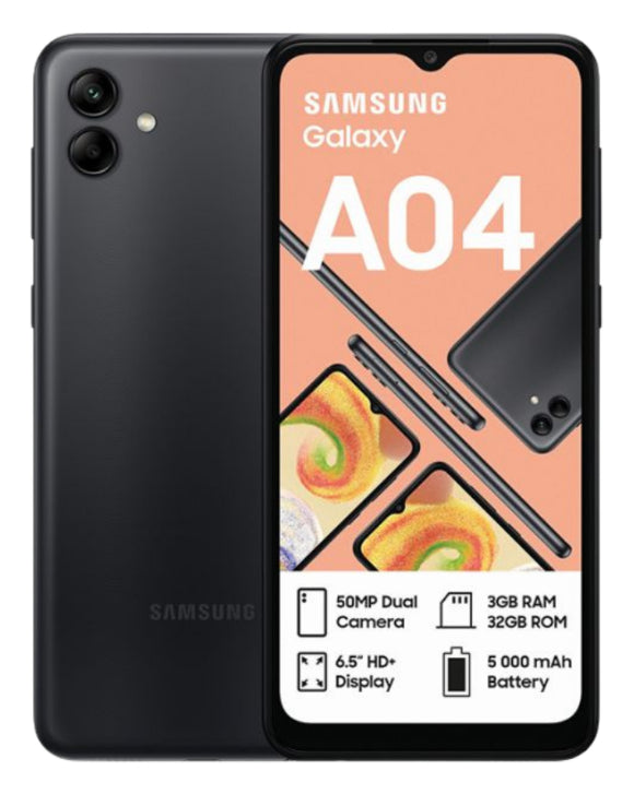 Galaxy A04 Dual Sim Black Cellphone NL