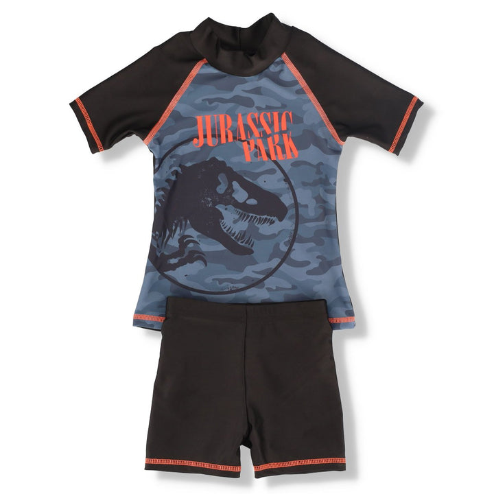 Pre-Boys Jurassic Park 2 Piece Swimset - Orange