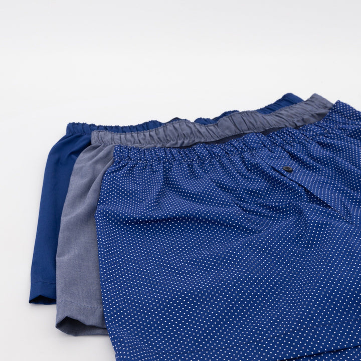 Men's 3 Pack Boxer - Blue