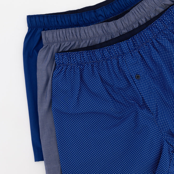 Men's 3 Pack Boxer - Blue