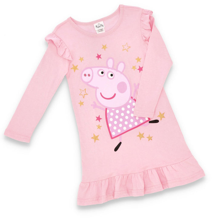 Girls Peppa Pig Long Sleeve Sleepshirt - Pink