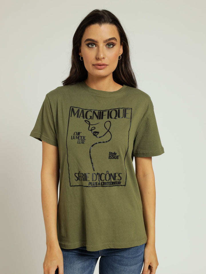 Magnifique Profile Tee - Fatigue