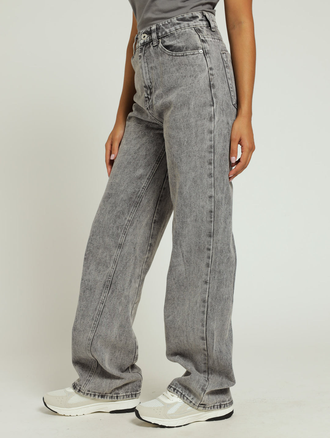 Seam 90's Denim Jean - Salty Grey