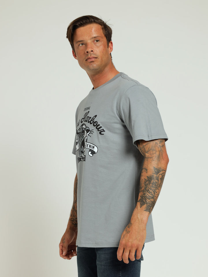 Tiger Head Tee - Grey