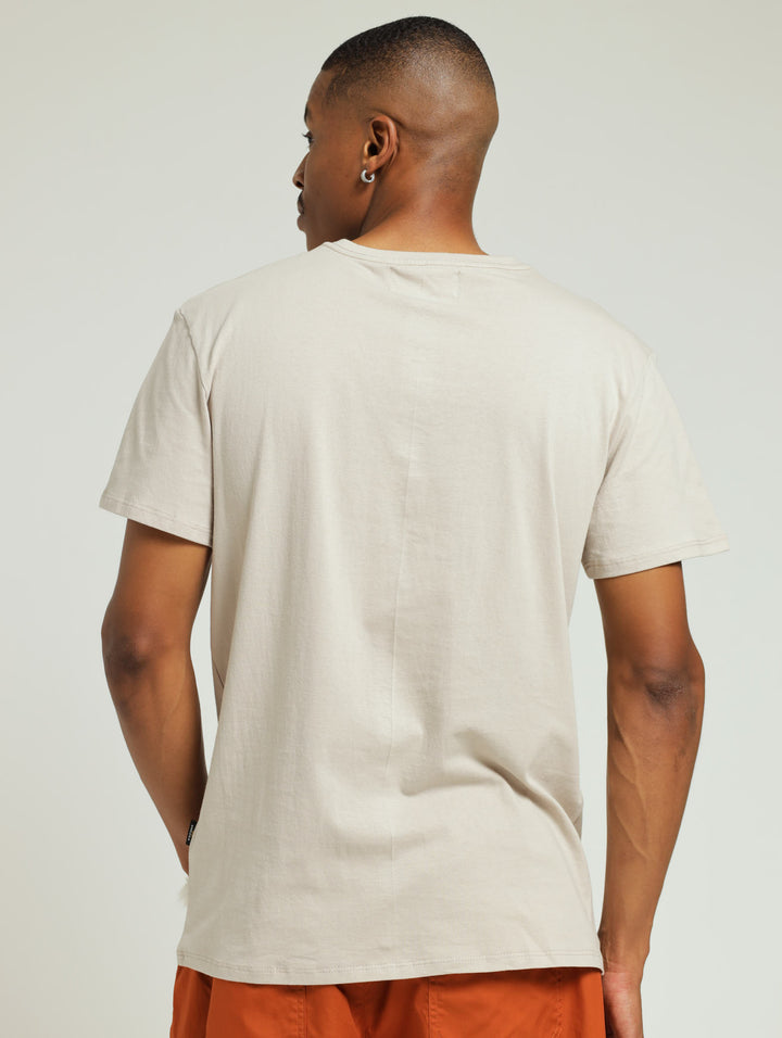 Basic Print Tee - Stone