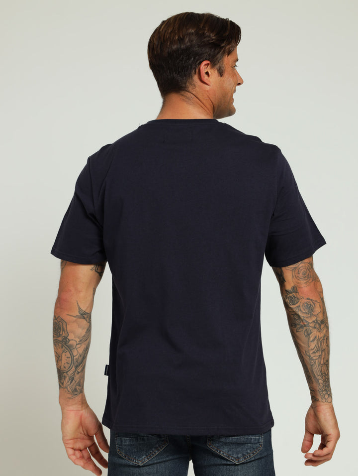 Basic Crew Neck Tee - Navy