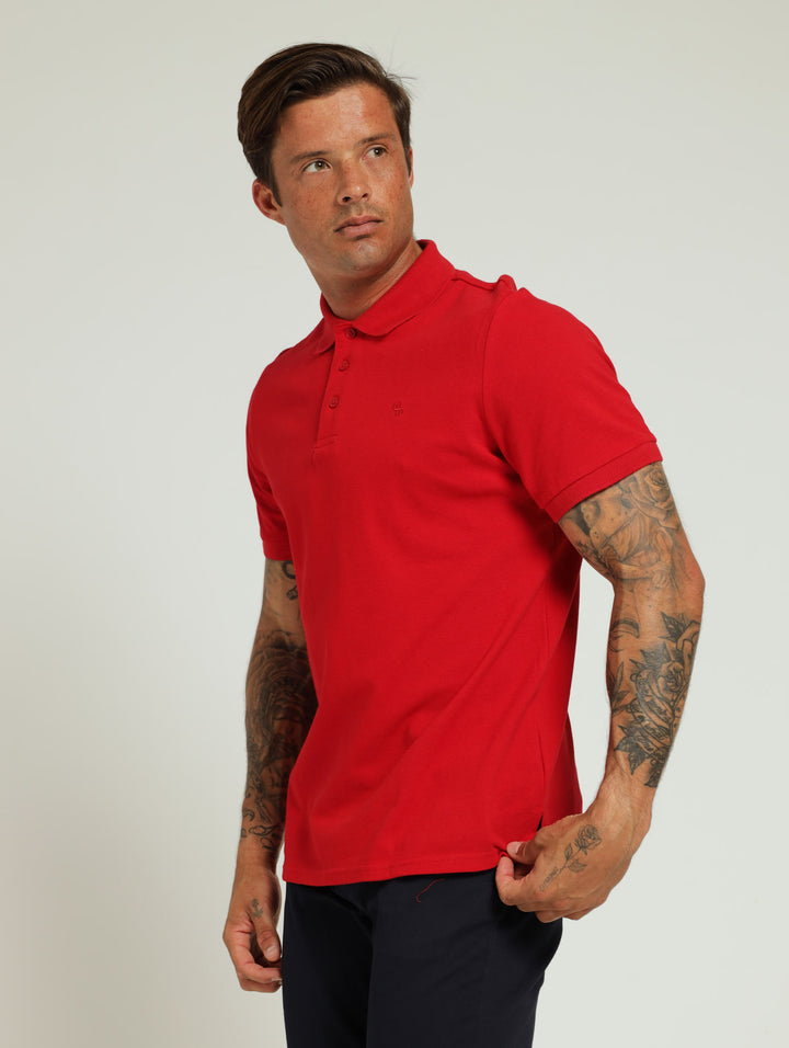 Basic Regular Fit Golfer - Red