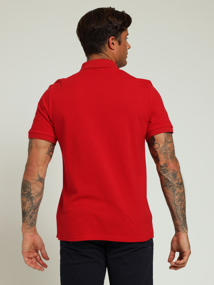 Basic Regular Fit Golfer - Red