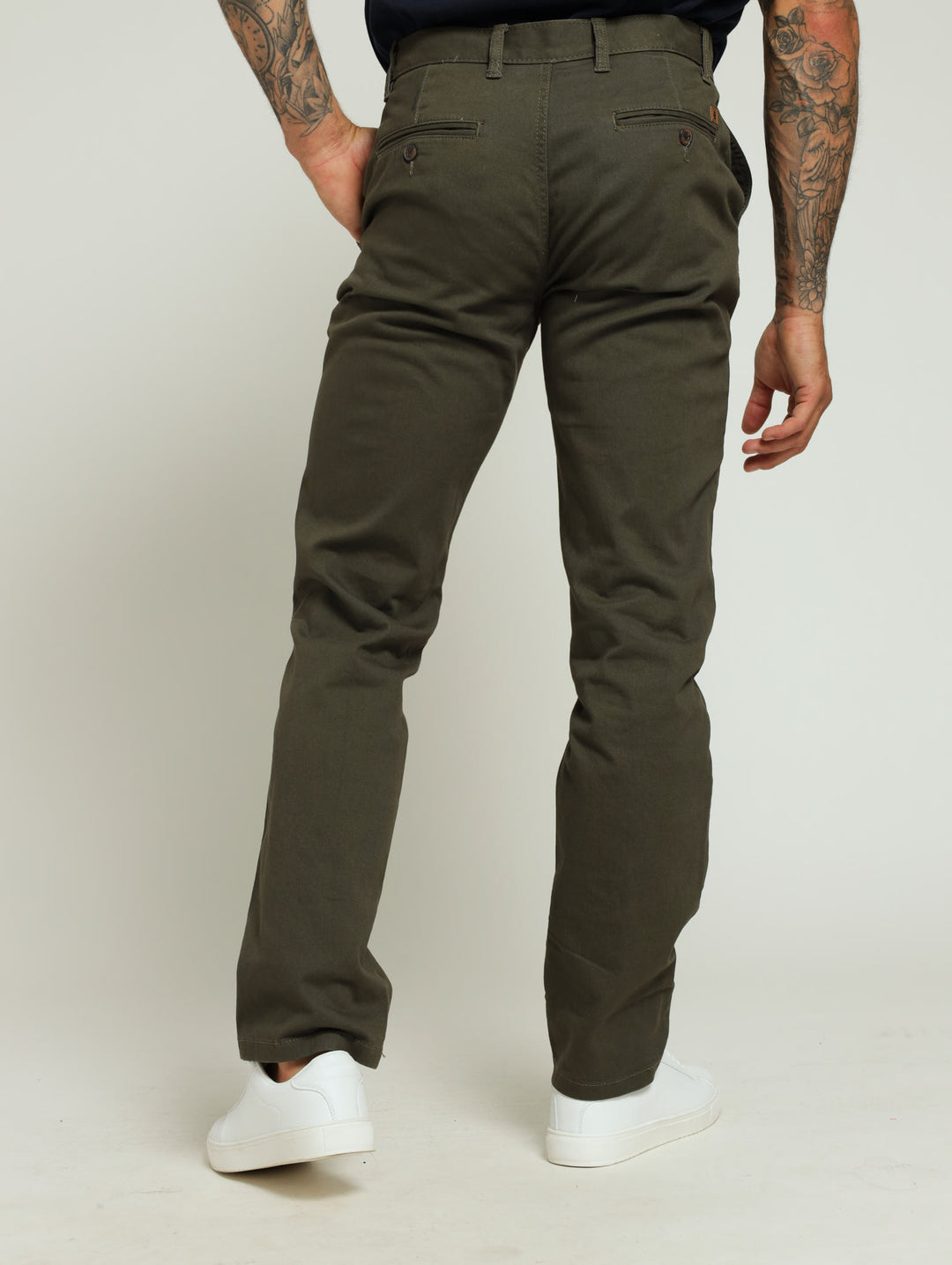 New Basic Straight Fit Chino - Olive