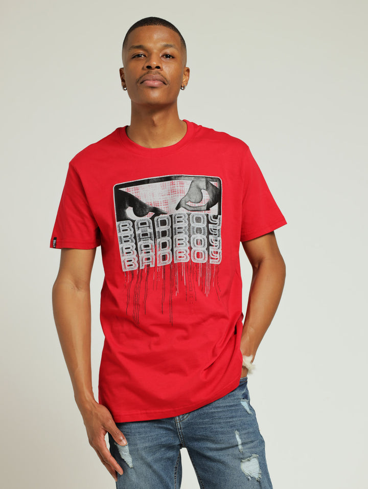 Drip Logo Tee - Red