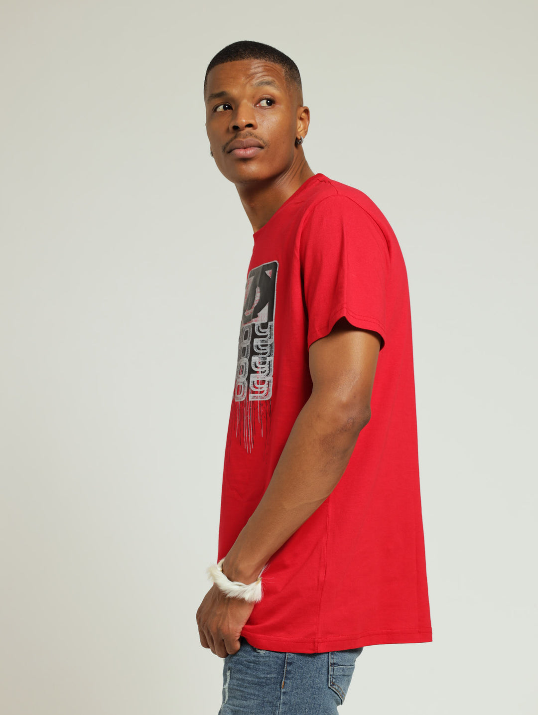 Drip Logo Tee - Red