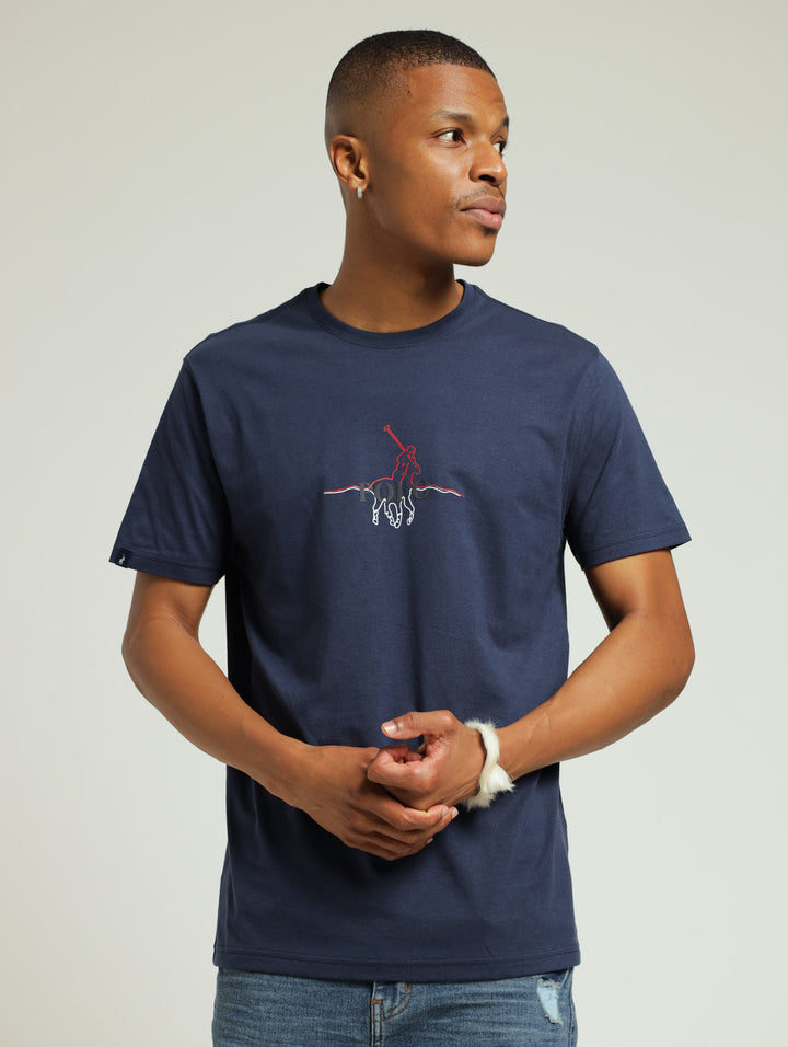 Maxwell Graphic Tee - Navy