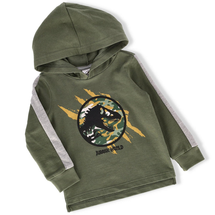 Pre-Boys Jurassic Unbrushed Hoody - Olive