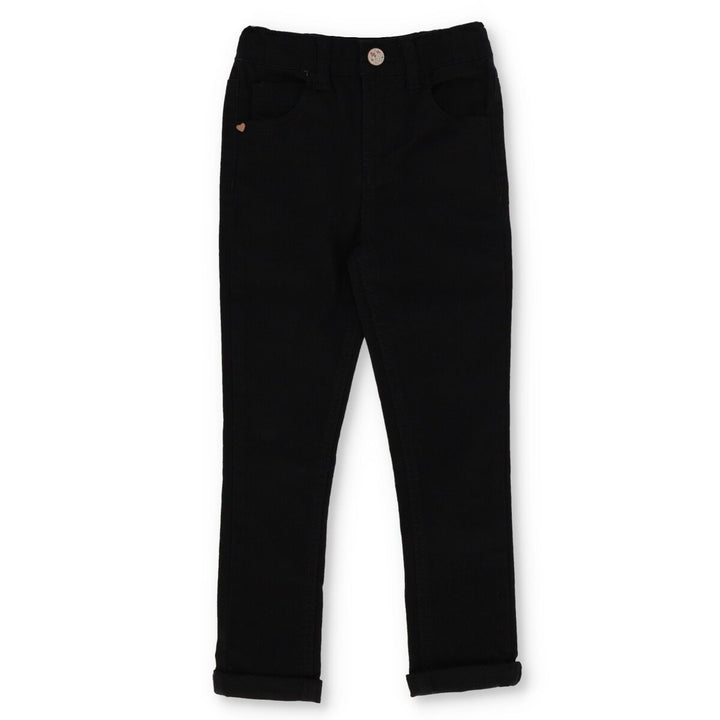 Pre-Girls Black Skinny Denim Jean